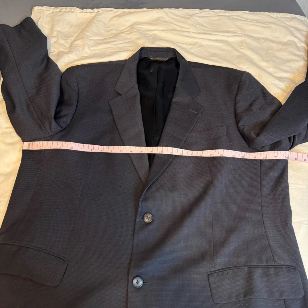 Jack Victor Montreal Mens 46 XL Wool Blazer Jacket Grey big  and Tall